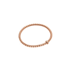 Eka Flex'it 18ct Rose Gold Bracelet With A Diamond Set Rondel