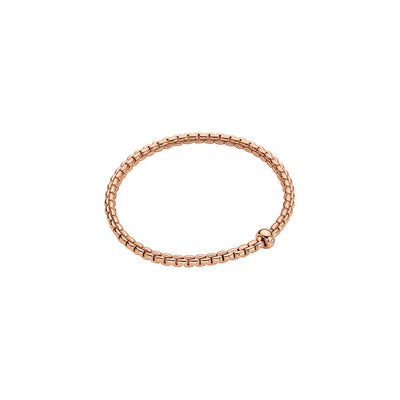 Eka Flex'it 18ct Rose Gold Bracelet With A Diamond Set Rondel