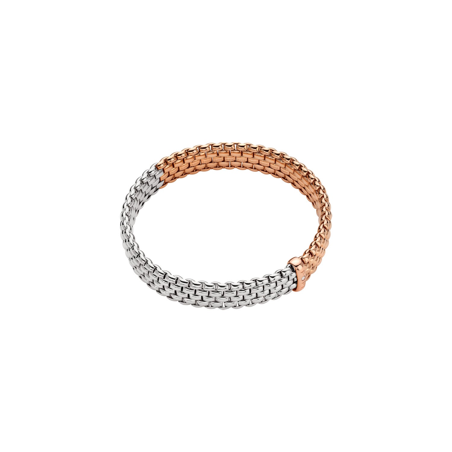 Panorama Flex'it 18ct Rose and White Gold Bracelet