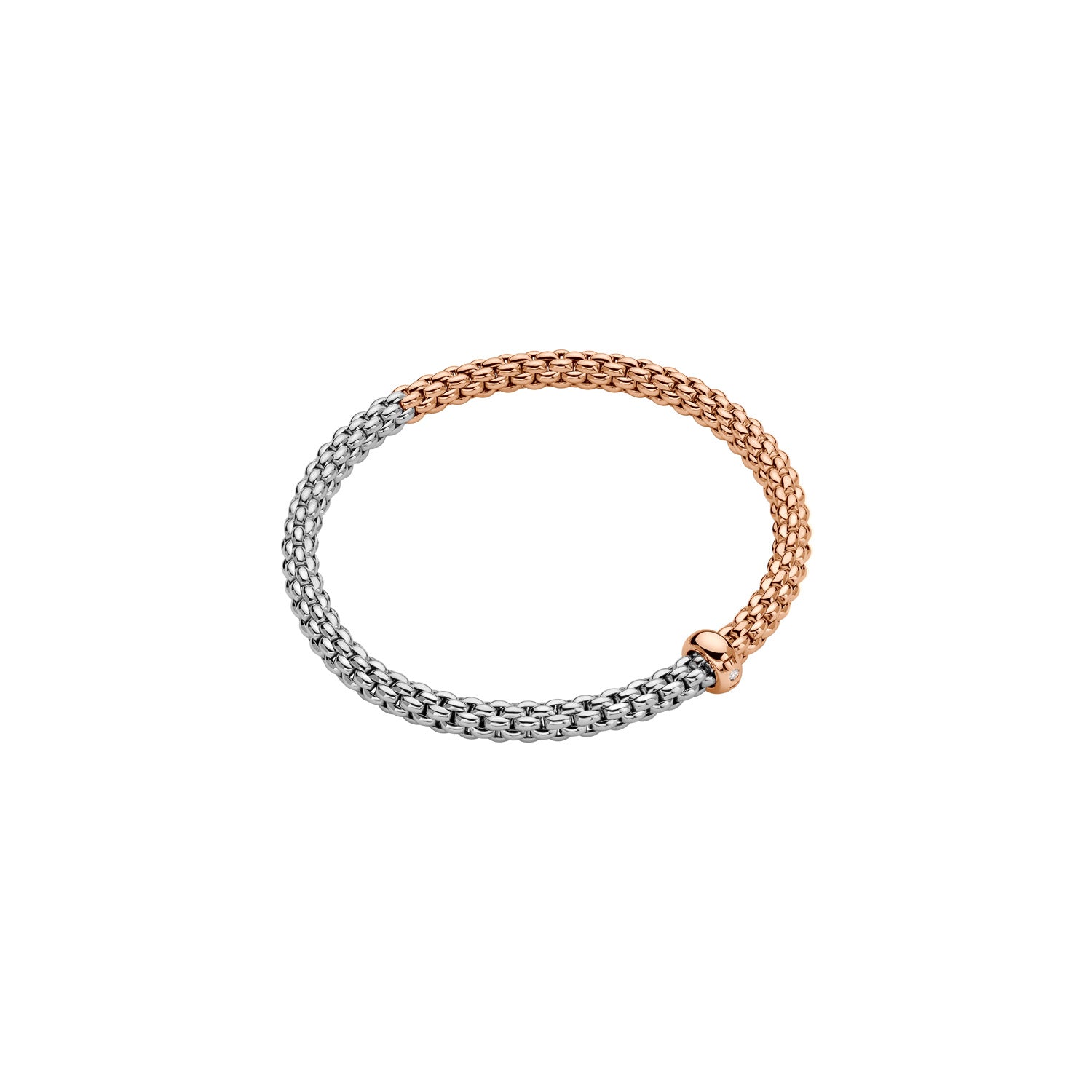 Solo Flex'it 18ct Rose and White Gold Bracelet