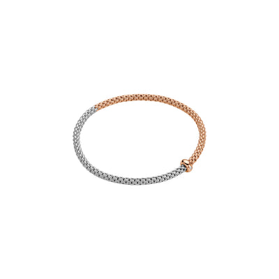 Prima Flex'it 18ct Rose and White Gold Bracelet
