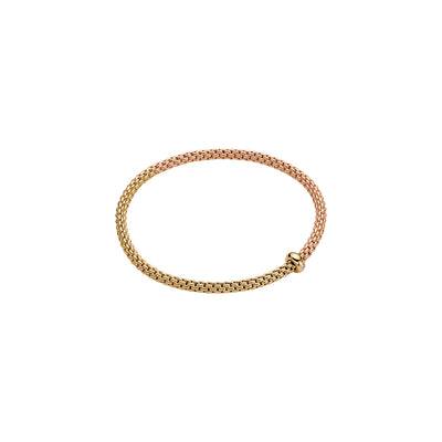 Prima Flex'it 18ct Yellow and Rose Gold Bracelet