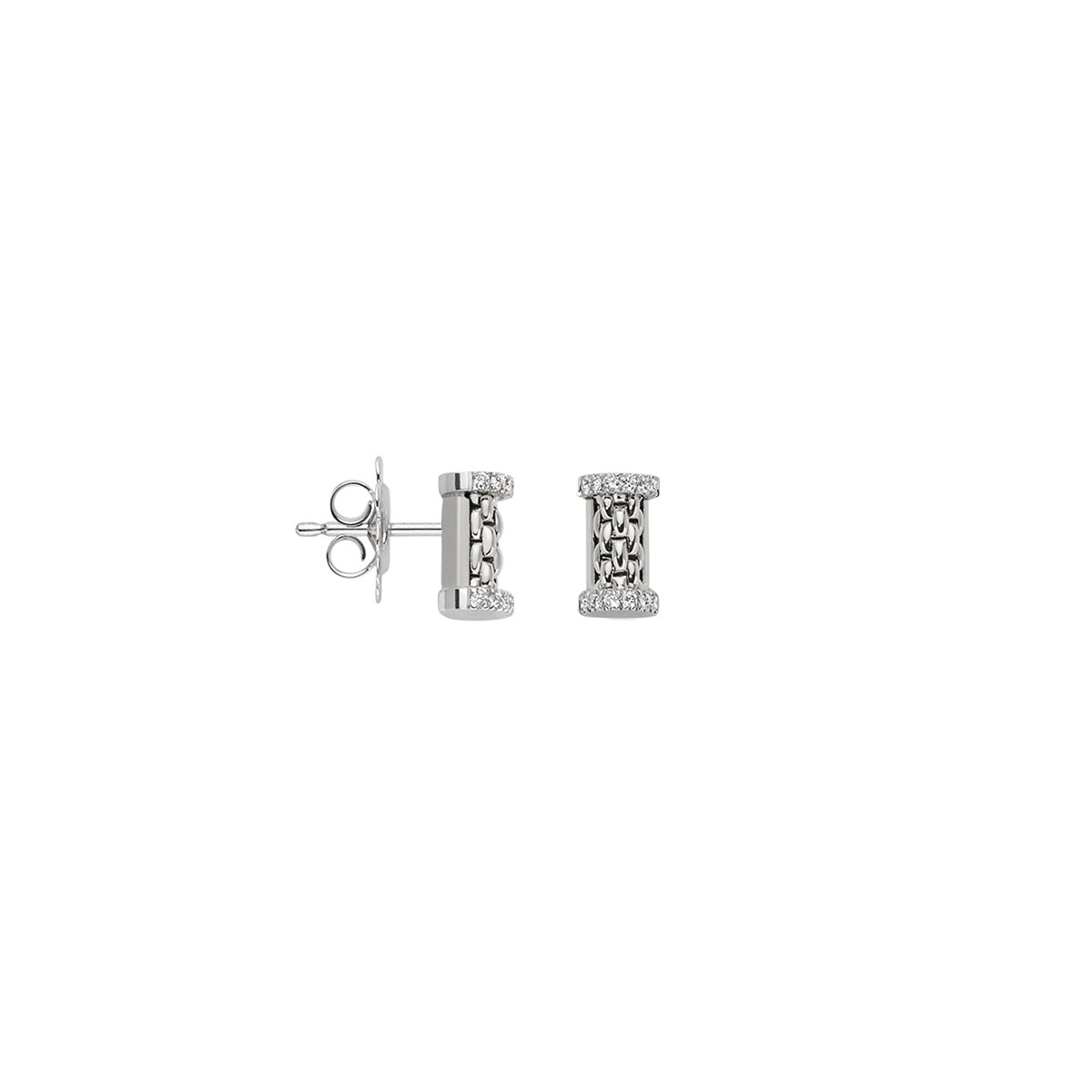 Essentials 18ct White Gold Diamond Set Earrings