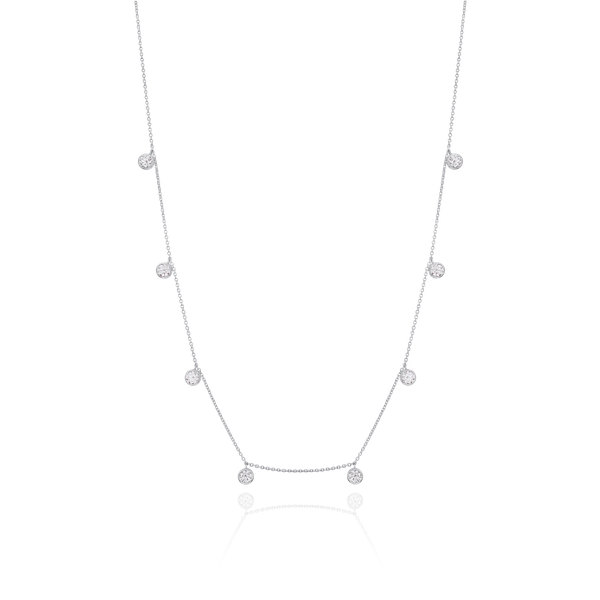 2.85cts Round Brilliant-Cut Diamond Spectacle Necklet