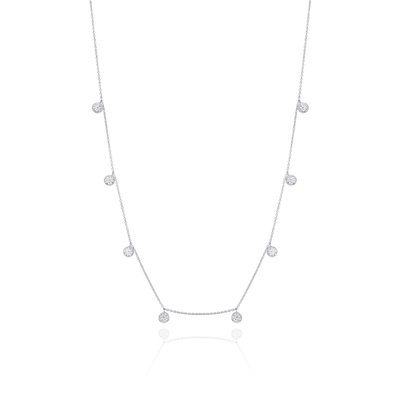 2.85cts Round Brilliant-Cut Diamond Spectacle Necklet