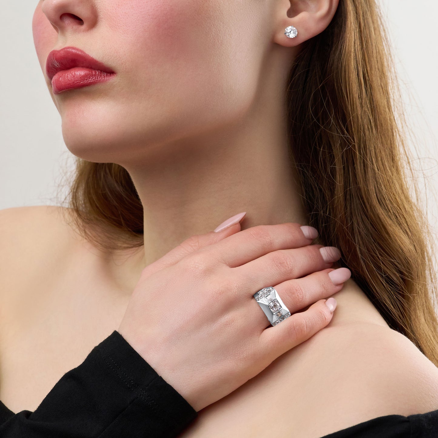 1.12cts Old Cut Diamond Platinum Ring