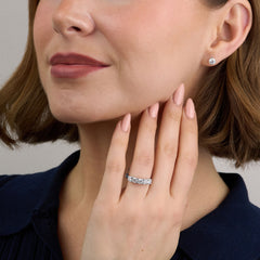 1.24ct Round Brilliant Cut Diamond Five Stone Ring