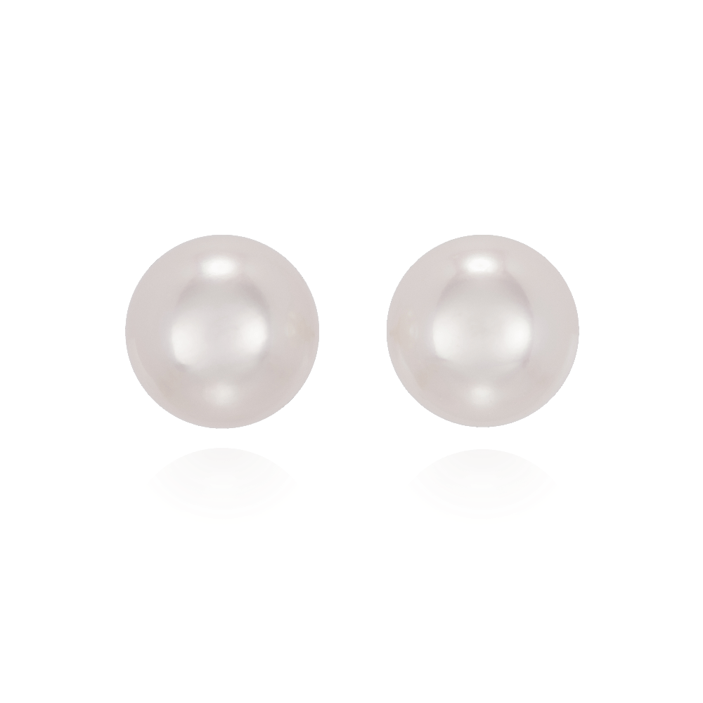 8-8.5mm Akoya Cultured Pearl Stud Earrings