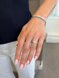 Diamond Crossover Ring