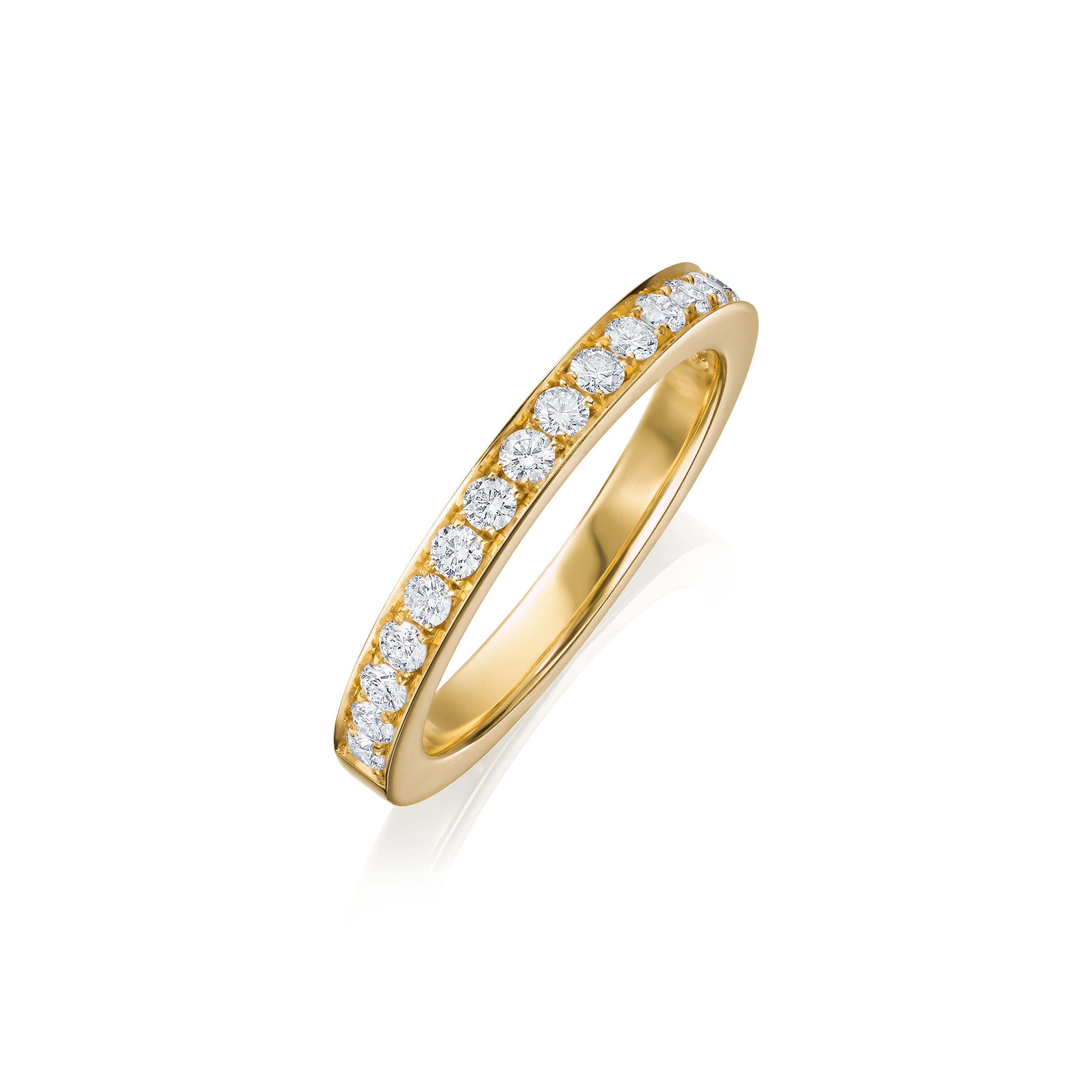 Skyline Collection 18ct Yellow Gold Diamond Ring 2.5mm