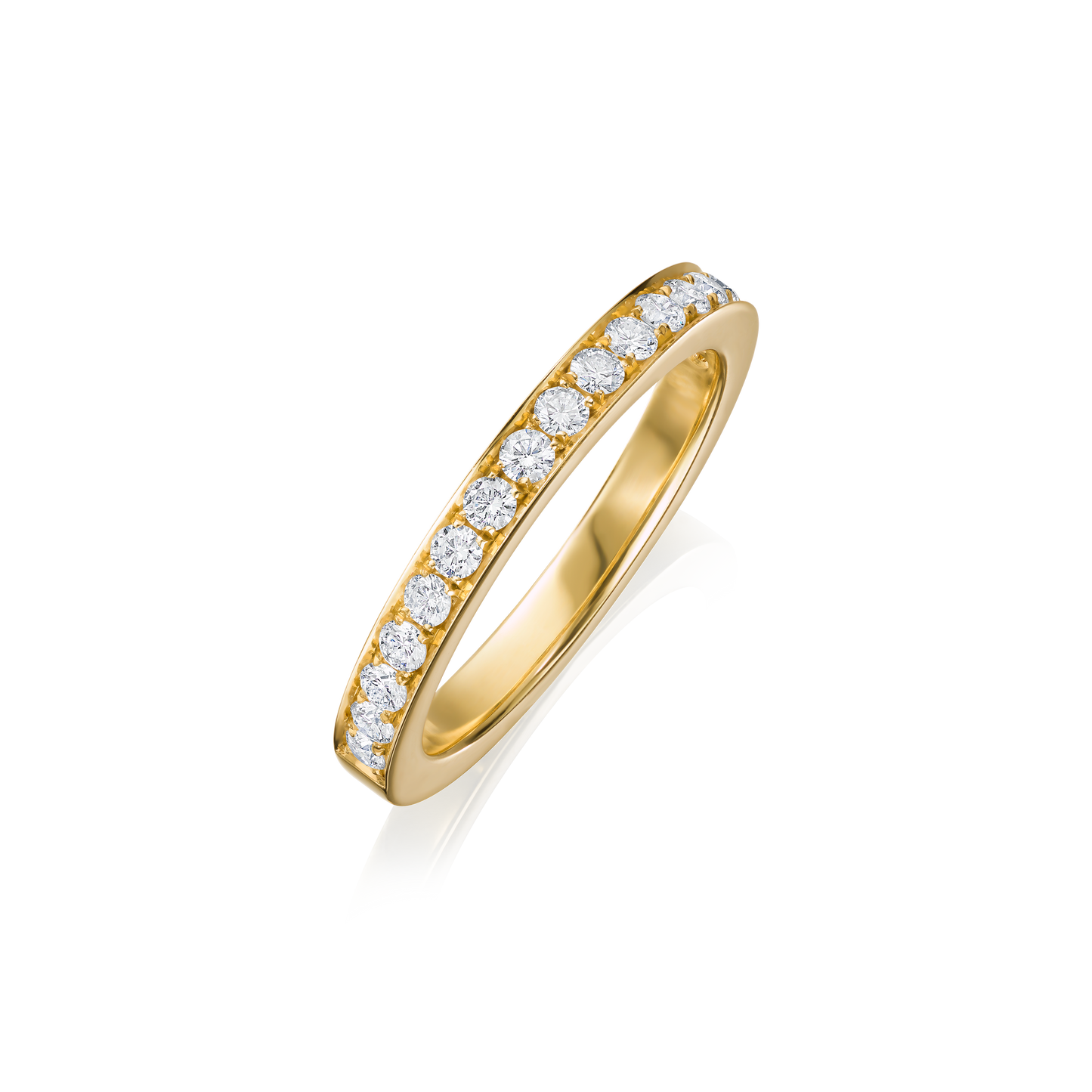 Skyline Collection 18ct Yellow Gold Diamond Ring 2.5mm