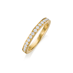 Skyline Collection 18ct Yellow Gold Diamond Ring 2.5mm