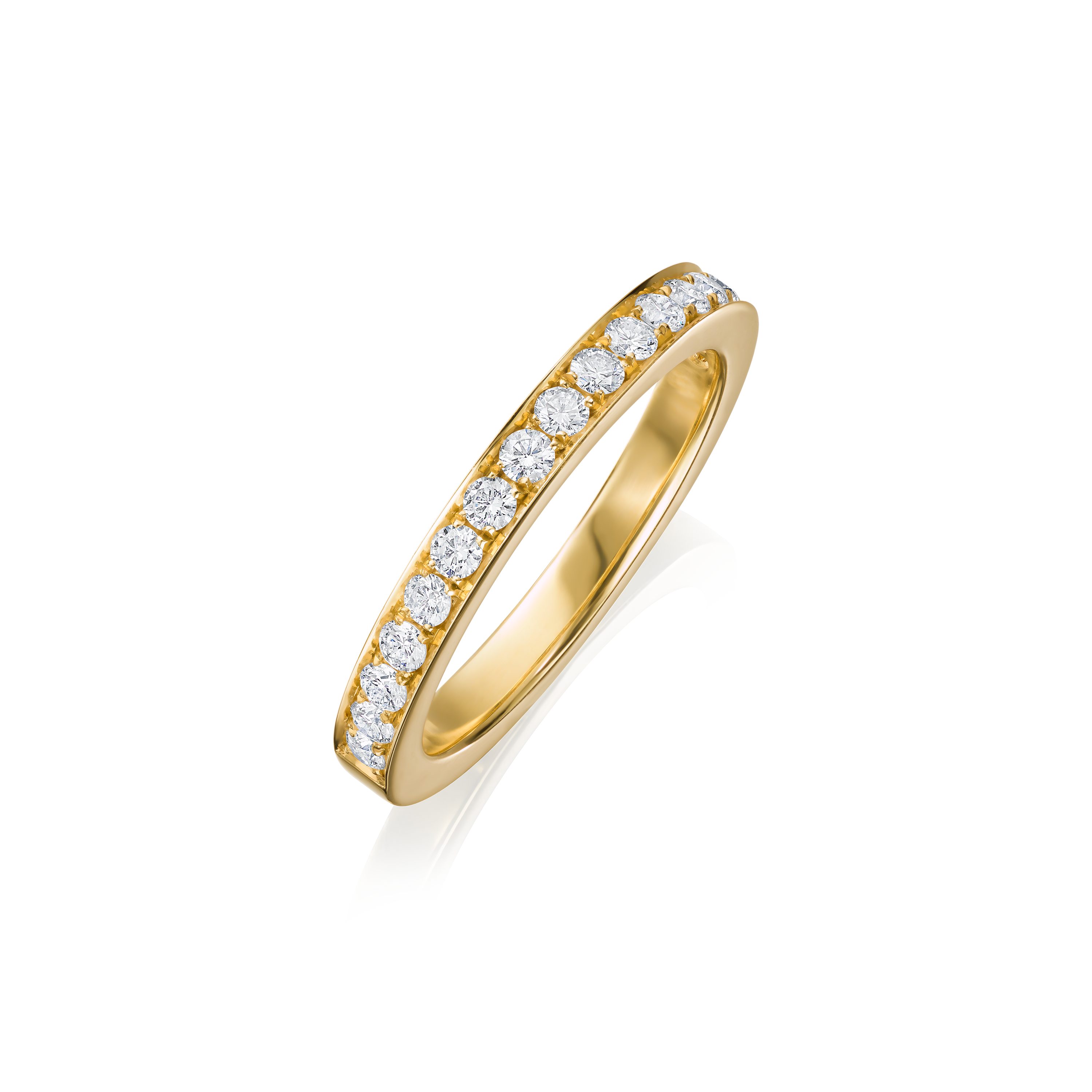 Skyline Collection 18ct Yellow Gold Diamond Ring 2.5mm