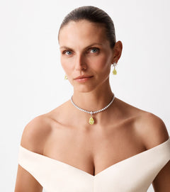 Sienna Star Yellow Diamond Drop Earrings