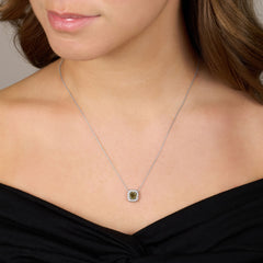 1.62cts Natural Fancy Green Diamond Pendant