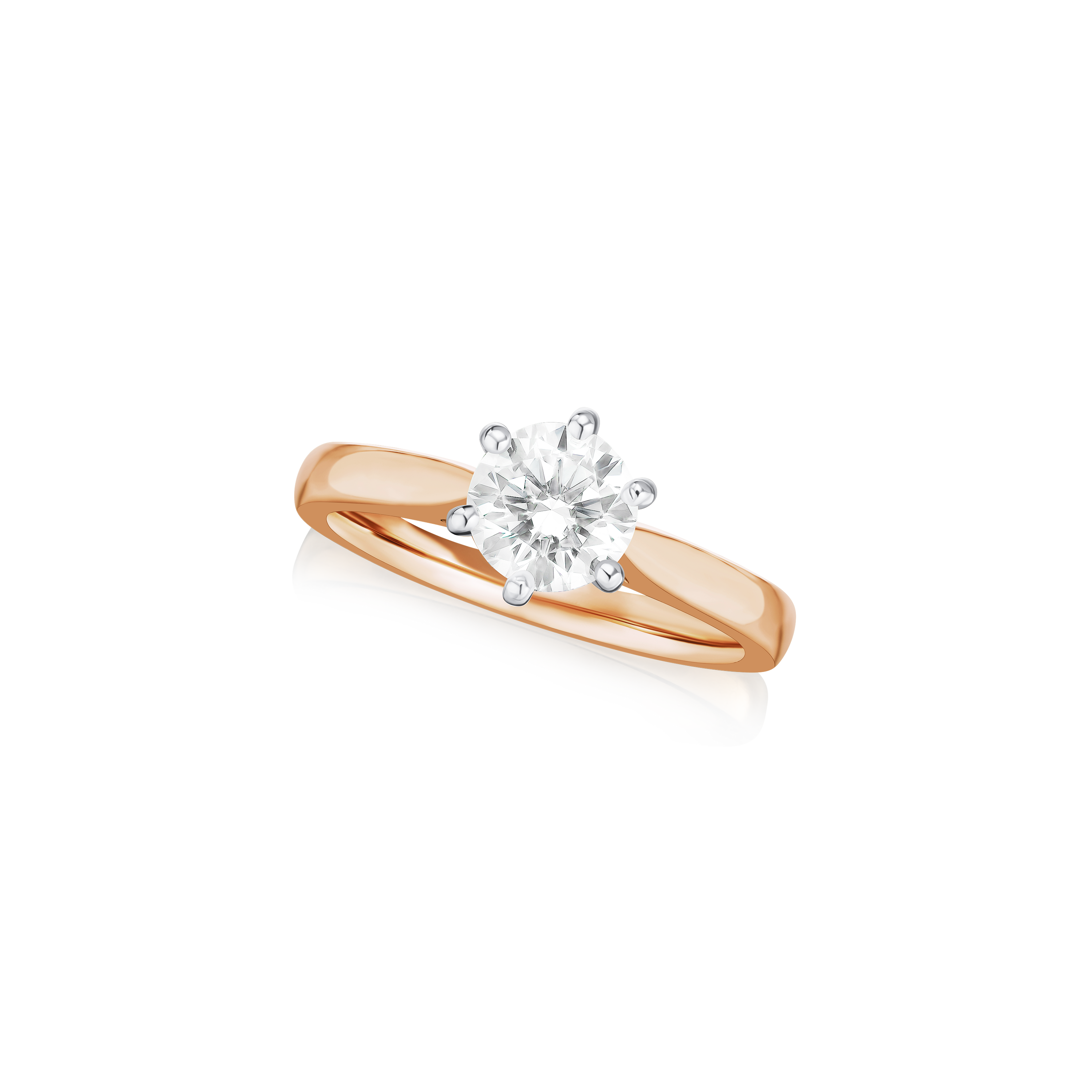 1.01cts 18ct Rose Gold Diamond Solitaire Ring