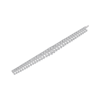 Graduated Diamond Fringe Bracelet