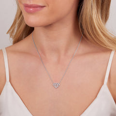 0.22ct Diamond-Set Platinum Pendant