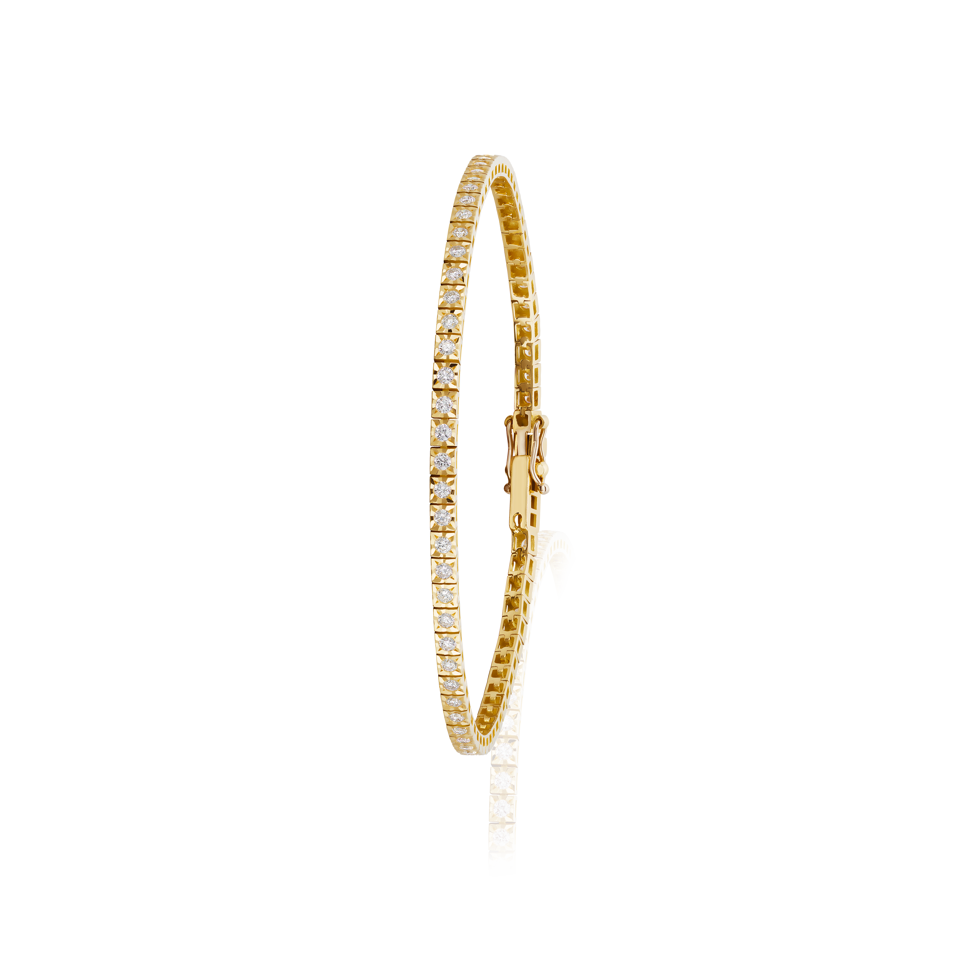 1ct Diamond Line Bracelet in 18ct Yellow Gold