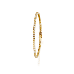 1ct Diamond Line Bracelet in 18ct Yellow Gold