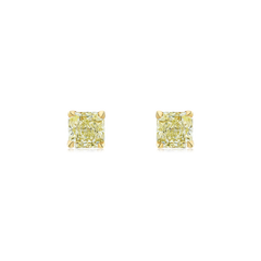 0.45ct Yellow Diamond Stud Earrings