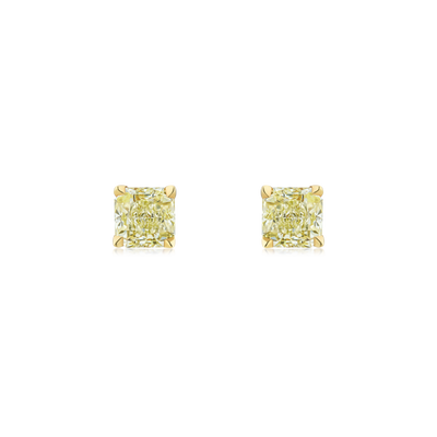 0.45ct Yellow Diamond Stud Earrings