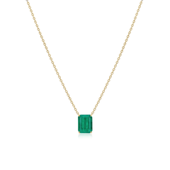 18ct Yellow Gold Emerald Pendant