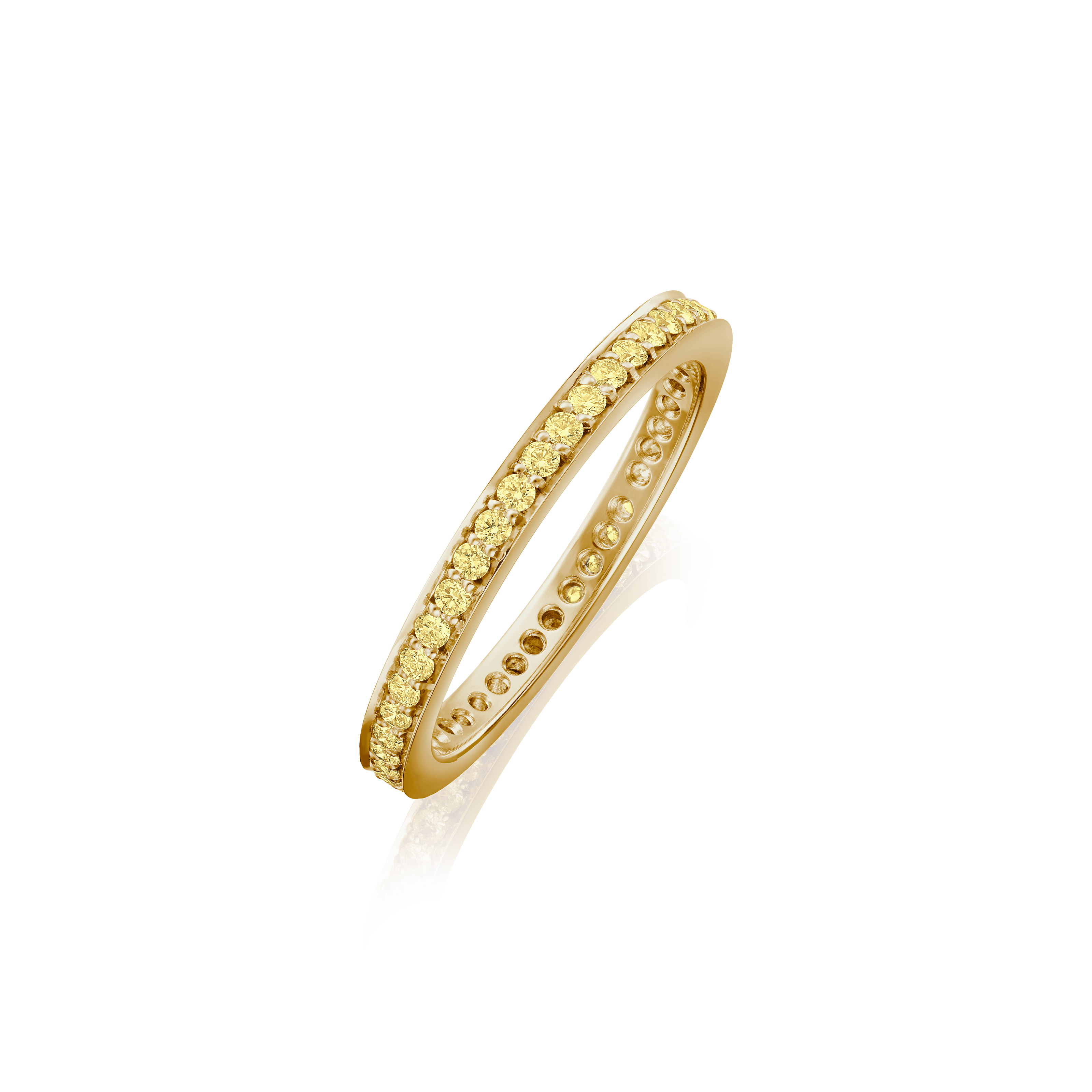 Skyline Yellow Diamond Set Full Eternity, 2mm