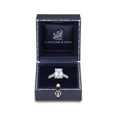 3.09cts Emerald Cut Diamond Solitaire Ring