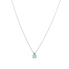 0.98ct Pear Shape Aquamarine Superfine Pendant