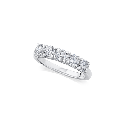 1.24ct Round Brilliant Cut Diamond Five Stone Ring