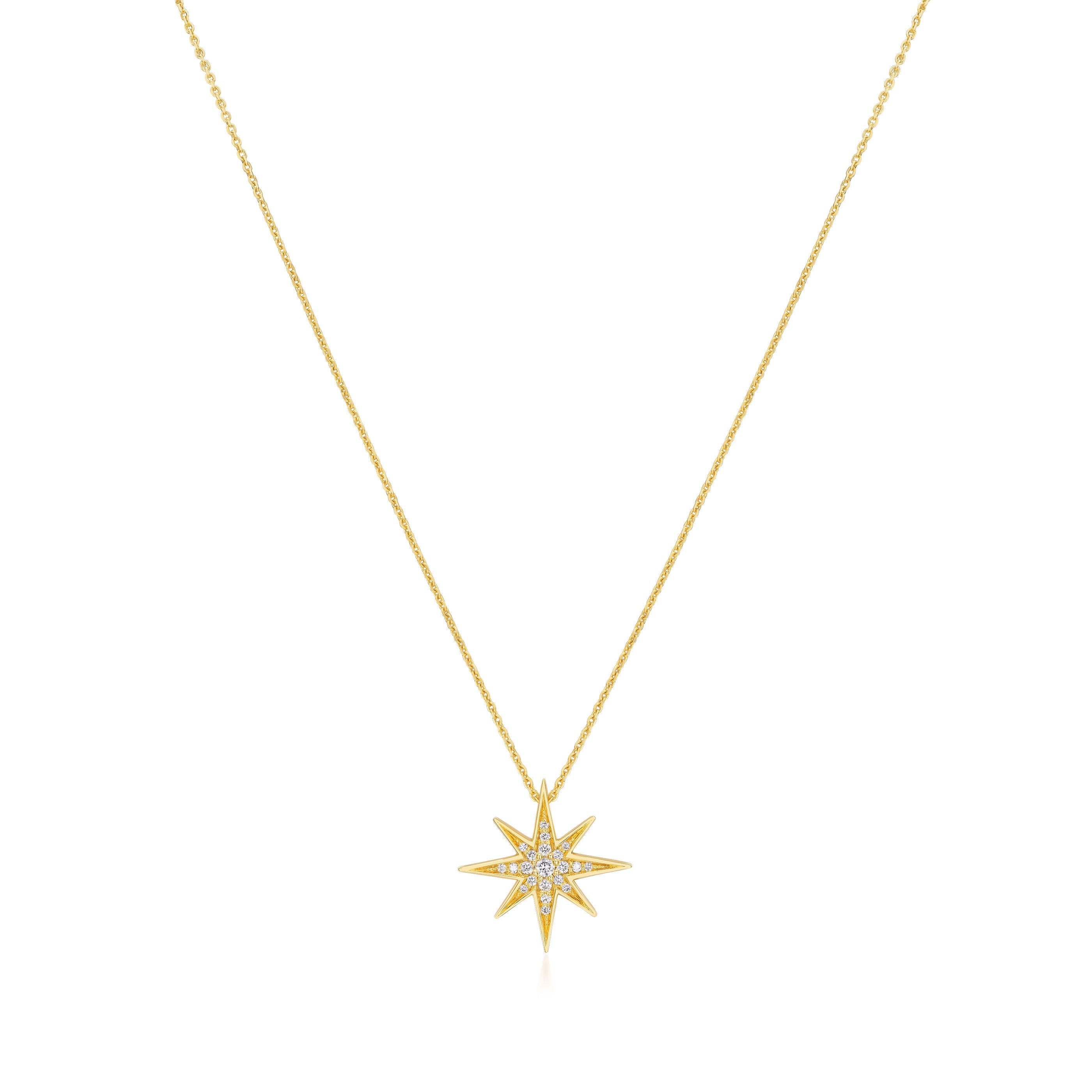 Sienna 18ct Yellow Gold Diamond Medium Pendant