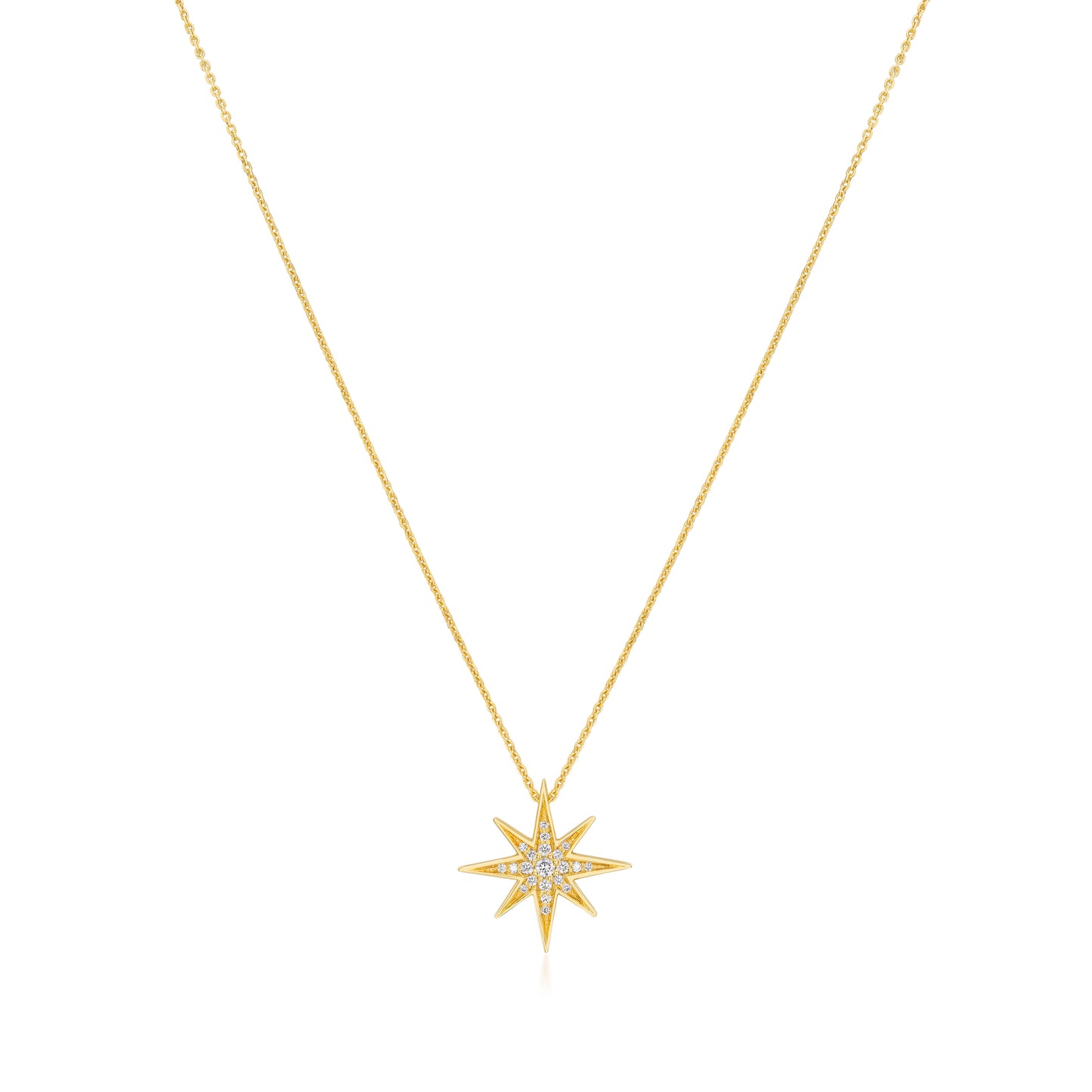 Sienna 18ct Yellow Gold Diamond Medium Pendant