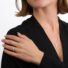 Skyline Platinum and 18ct Rose Gold Diamond Pendant