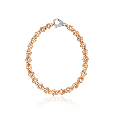 Infinity Collection 18ct Rose Gold Diamond Set Necklace