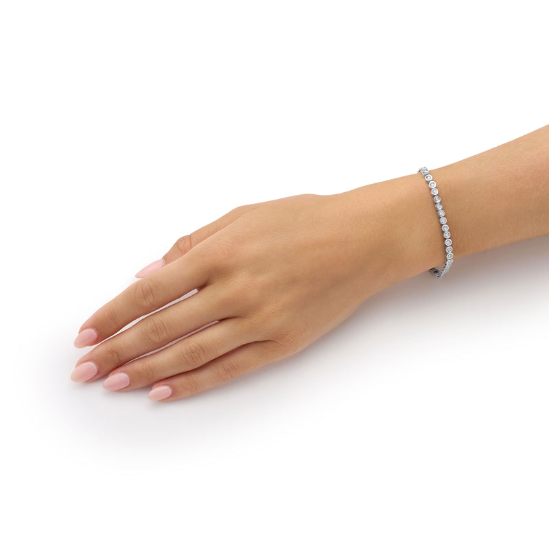 1.35cts Round Brilliant Cut Diamond Line Bracelet