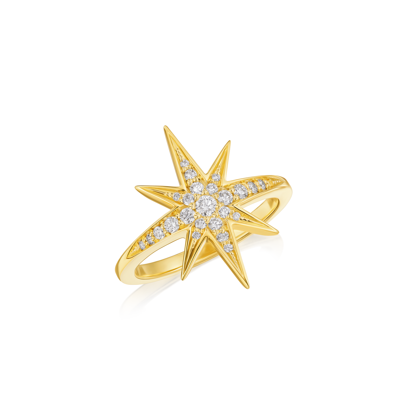 Sienna Collection 18ct Yellow Gold Diamond Set Star Ring