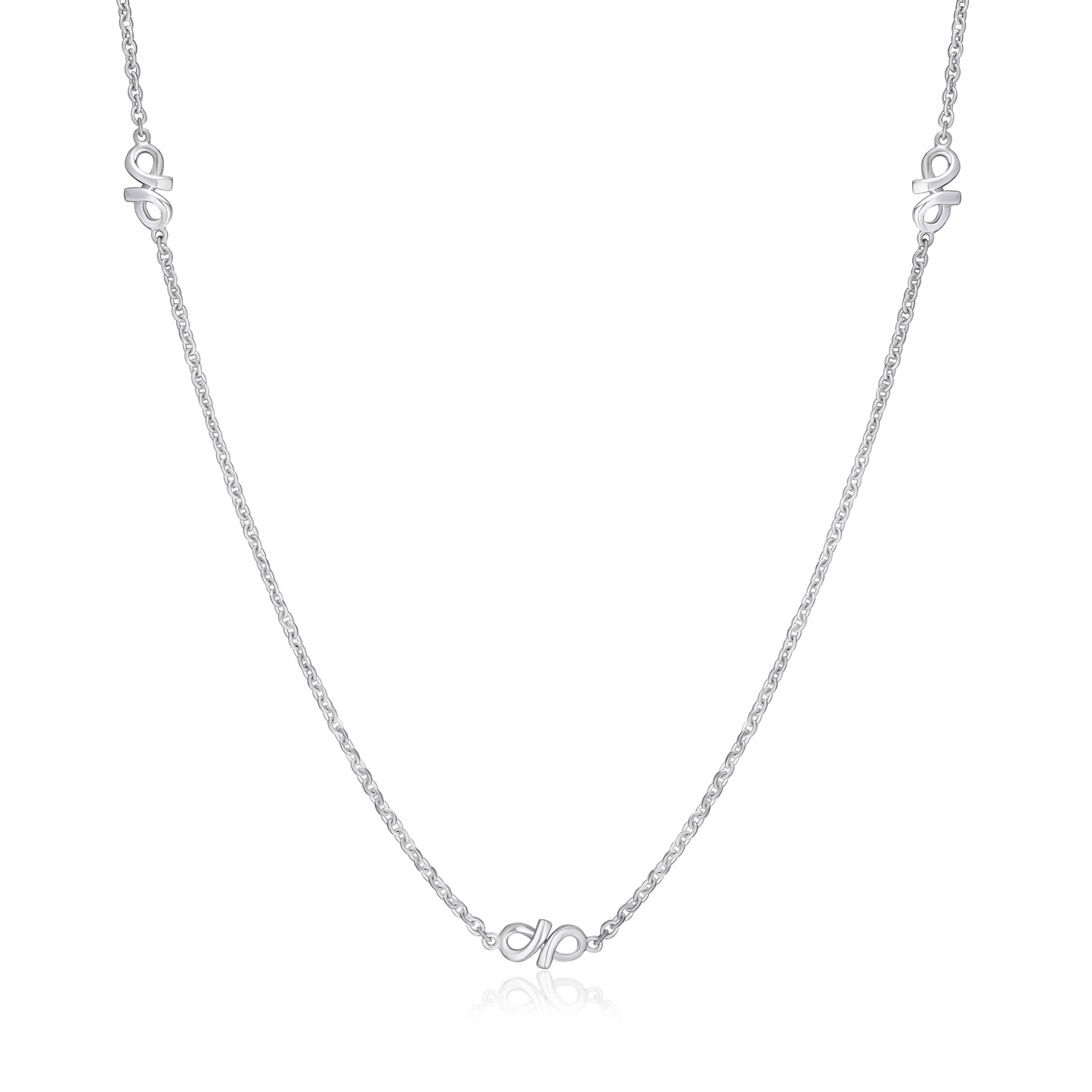 Infinity Collection Silver Necklace