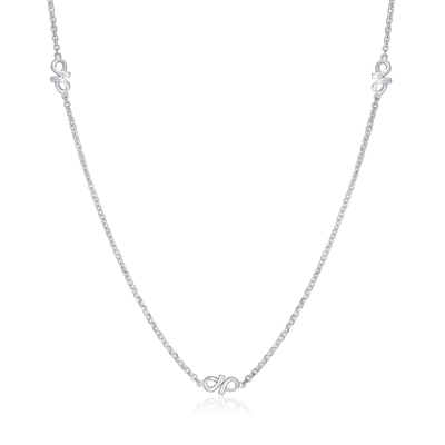 Infinity Collection Silver Necklace