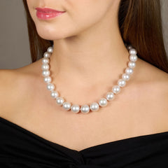 South Sea Pearl Necklace With Diamond Set Clasp