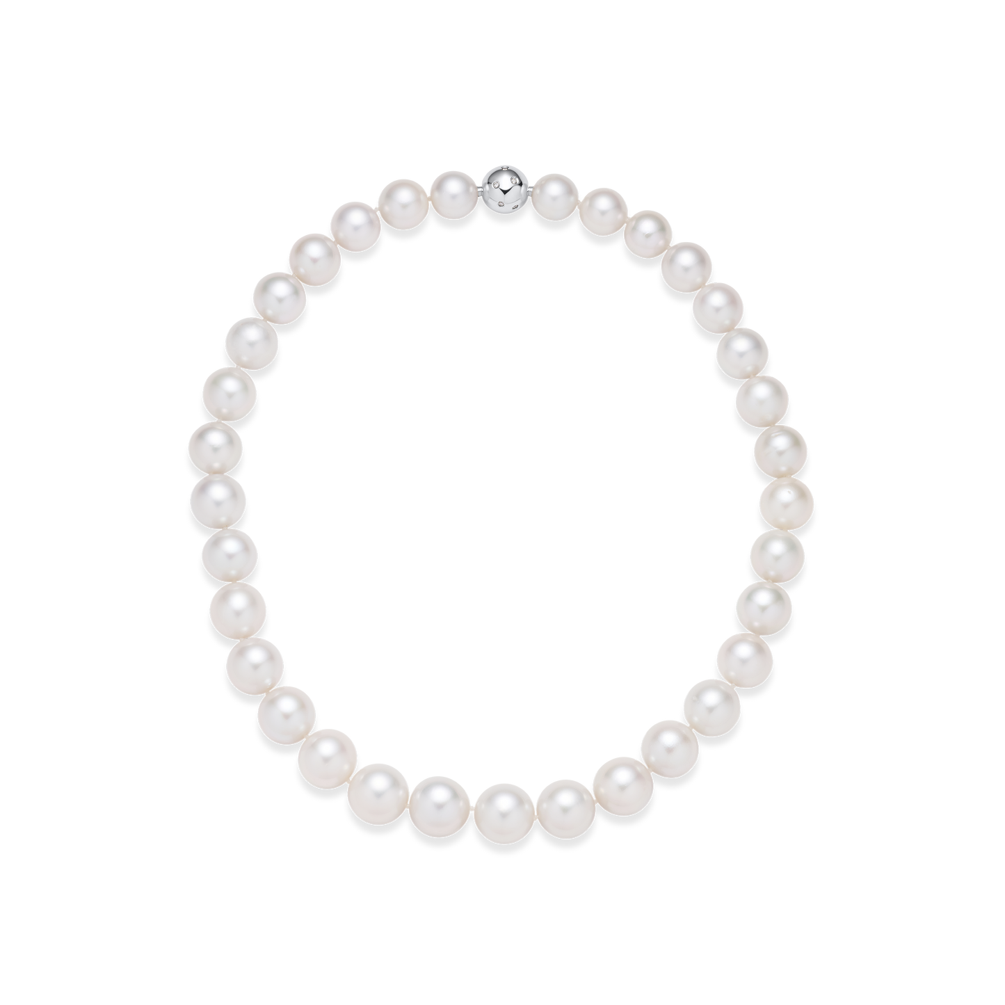 South Sea Pearl Necklace With Diamond Set Clasp