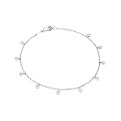 18ct White Gold Spectacle Set Diamond Bracelet