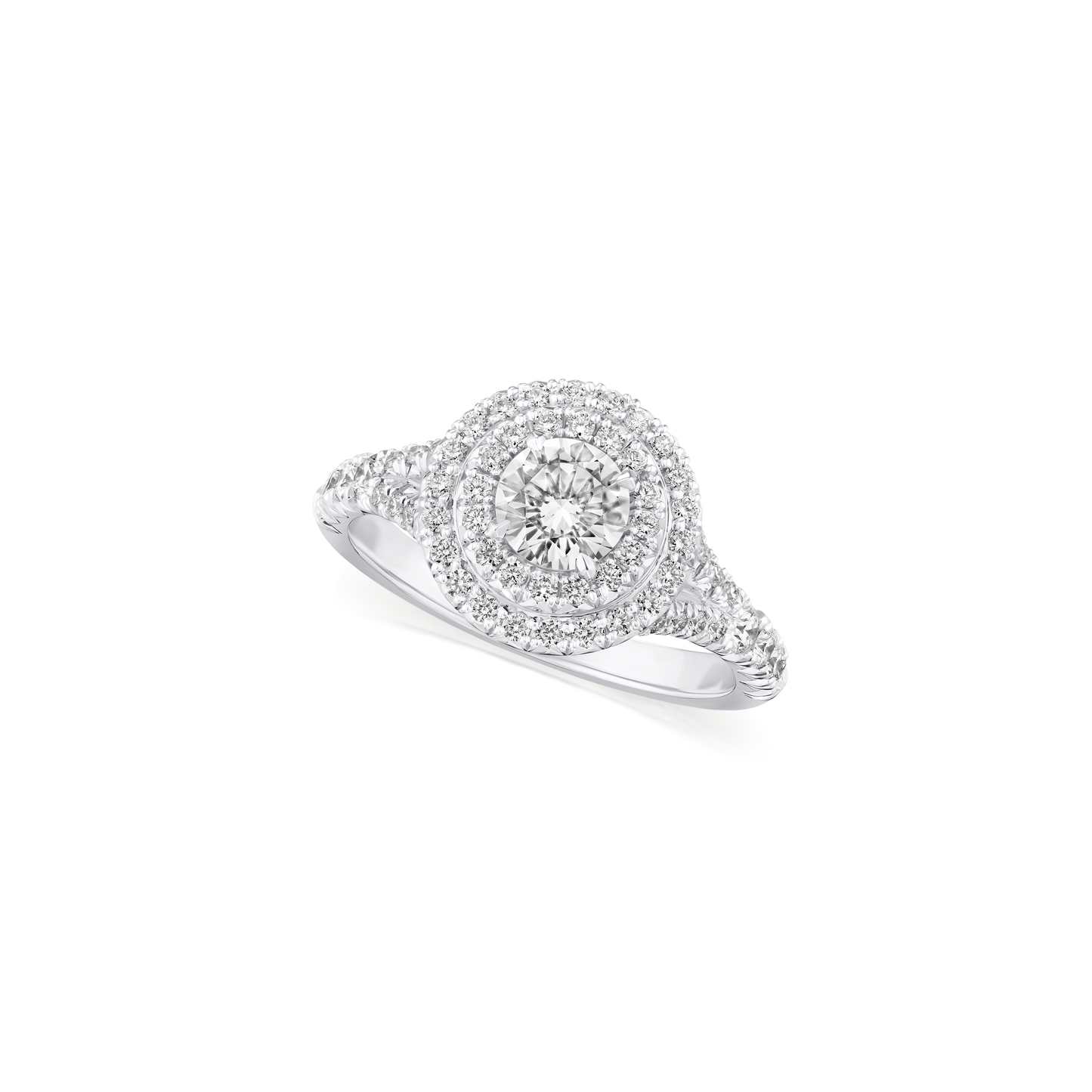 Double Halo Diamond Ring