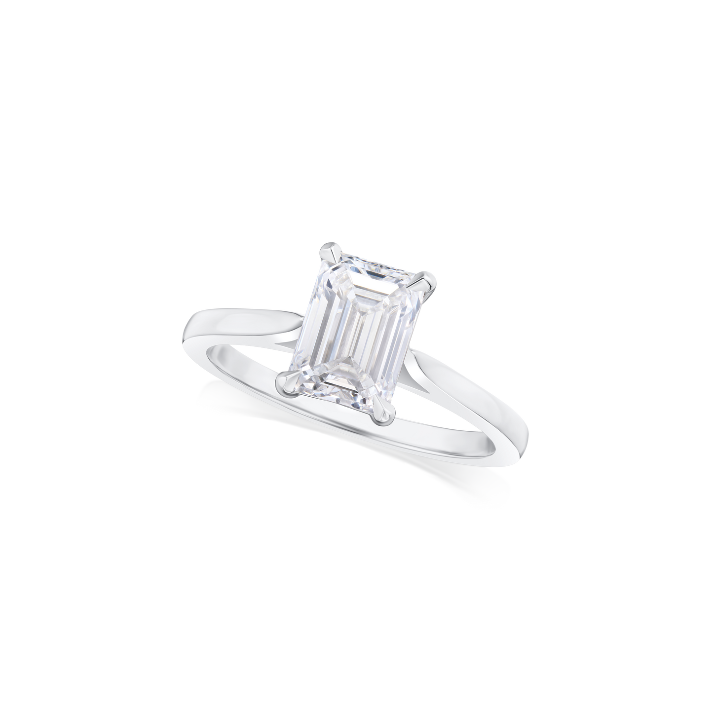 1.50ct Emerald Cut Diamond Solitaire Ring