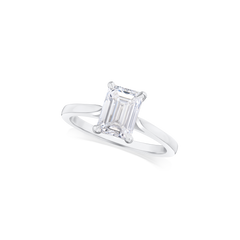 1.50ct Emerald Cut Diamond Solitaire Ring