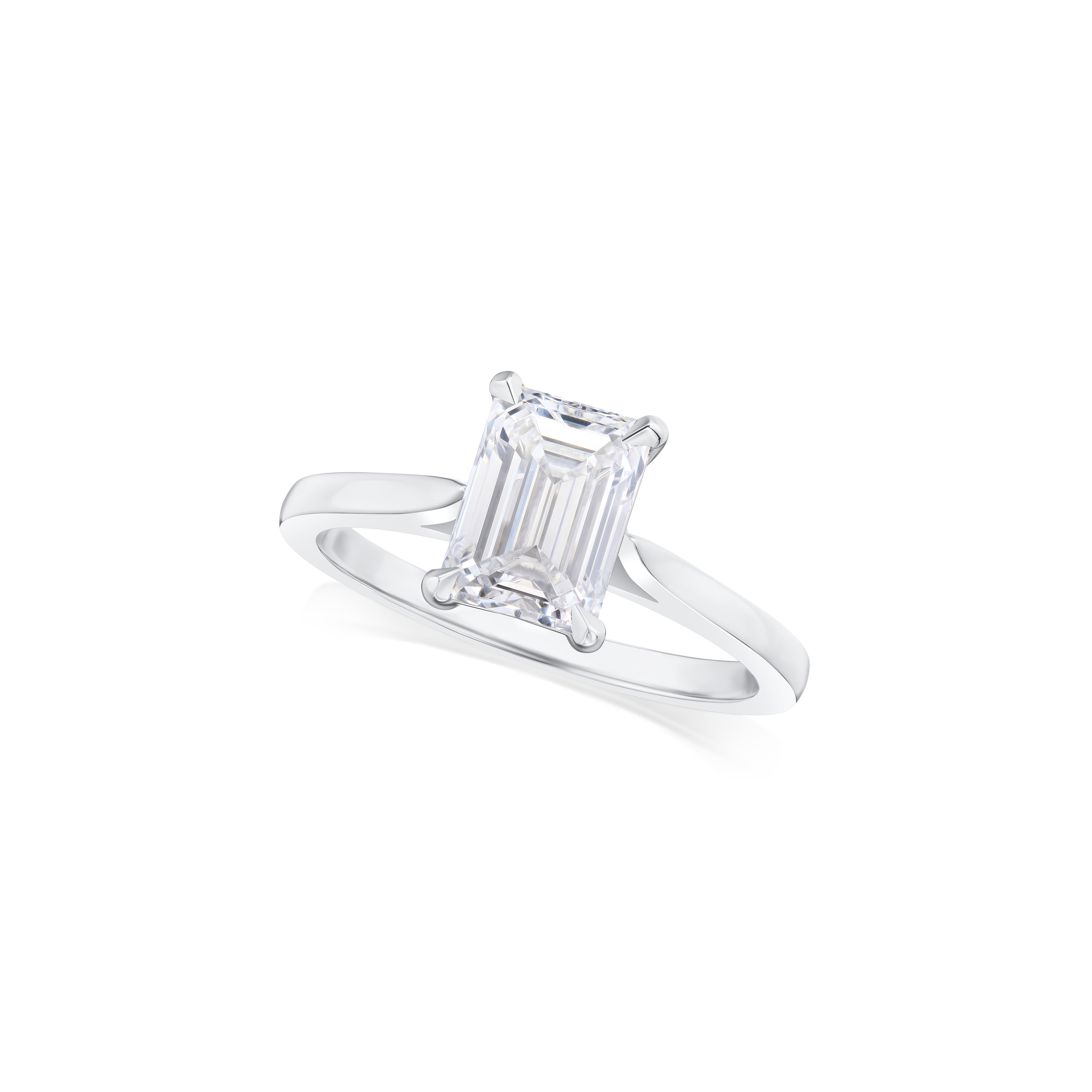 1.50ct Emerald Cut Diamond Solitaire Ring