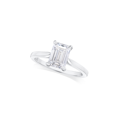 1.50ct Emerald Cut Diamond Solitaire Ring