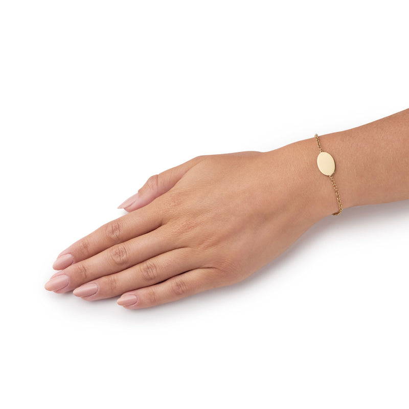 9ct Yellow Gold Love Token Bracelet