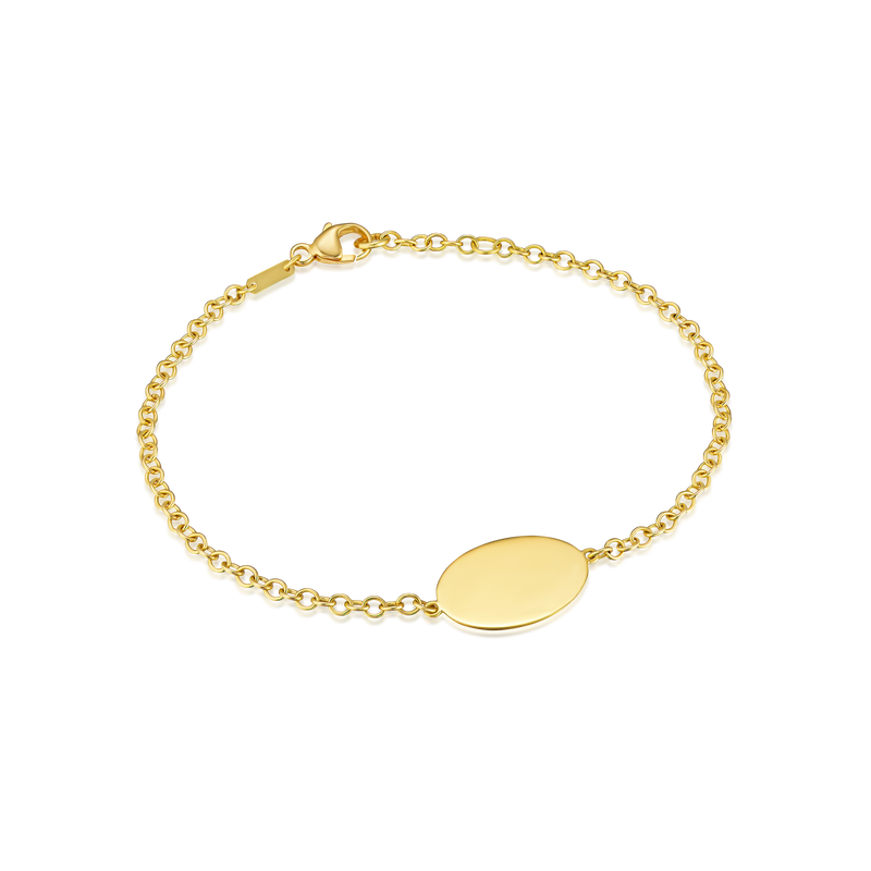 9ct Yellow Gold Love Token Bracelet