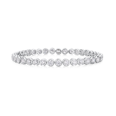 5.70cts Round Brilliant Cut Diamond Line Bracelet